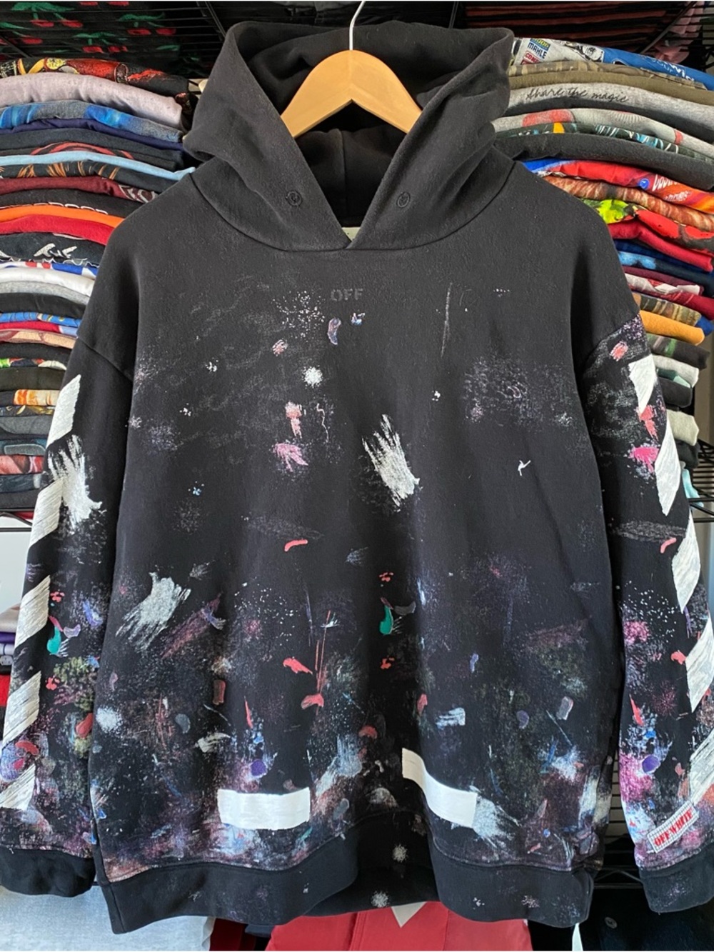 Off White Galaxy Hoodie Sweatshirt Seeing Things Virgil Abloh Designer Grail